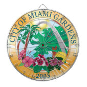 Stadszegel Miami Gardens (Florida) Dartbord (Voorkant)