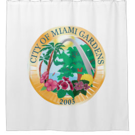 Stadszegel Miami Gardens (Florida) Douchegordijn