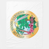 Stadszegel Miami Gardens (Florida) Fleece Deken (Voorkant)