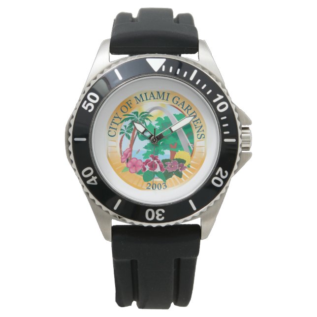 Stadszegel Miami Gardens (Florida) Horloge (Voorkant)