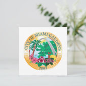 Stadszegel Miami Gardens (Florida) Kaart (Staand voorkant)