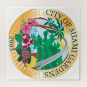 Stadszegel Miami Gardens (Florida) Legpuzzel (Horizontaal)