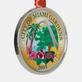 Stadszegel Miami Gardens (Florida) Metalen Ornament (Rechts)