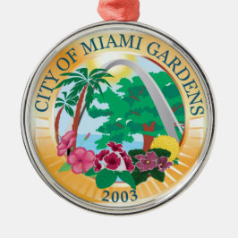 Stadszegel Miami Gardens (Florida) Metalen Ornament