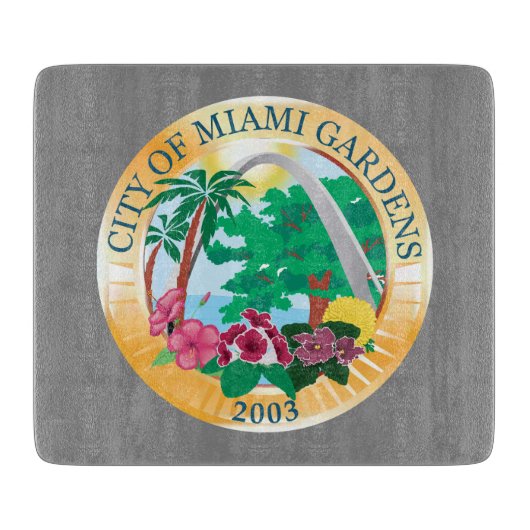Stadszegel Miami Gardens (Florida) Snijplank (Voorkant)