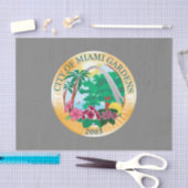 Stadszegel Miami Gardens (Florida) Tissuepapier (Craft)
