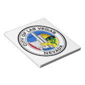 Stadszegel van Las Vegas (Nevada) Notitieblok (Schuin)
