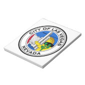 Stadszegel van Las Vegas (Nevada) Notitieblok (Linkerzijde)