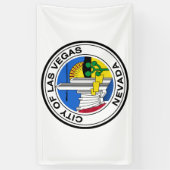 Stadszegel van Las Vegas (Nevada) Spandoek (Verticaal)