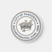 Stadszegel van Pasadena, Californië Magneet (Voorkant)