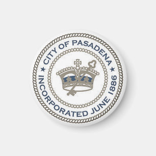 Stadszegel van Pasadena, Californië Magneet