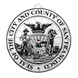 Stadszegel van San Francisco (Californië, Verenigd Dartbord