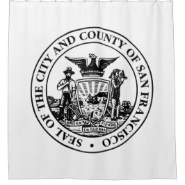 Stadszegel van San Francisco (Californië, Verenigd Douchegordijn