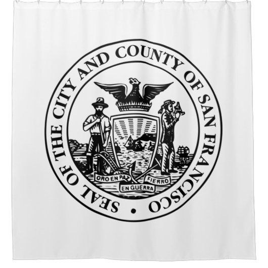 Stadszegel van San Francisco (Californië, Verenigd Douchegordijn (Voorkant)