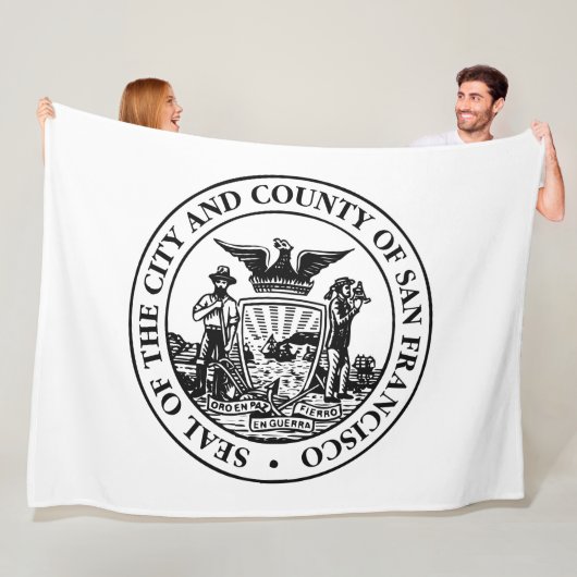 Stadszegel van San Francisco (Californië, Verenigd Fleece Deken (In situ)
