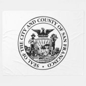 Stadszegel van San Francisco (Californië, Verenigd Fleece Deken (Voorkant (Horizontaal))