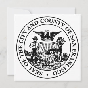 Stadszegel van San Francisco (Californië, Verenigd Kaart
