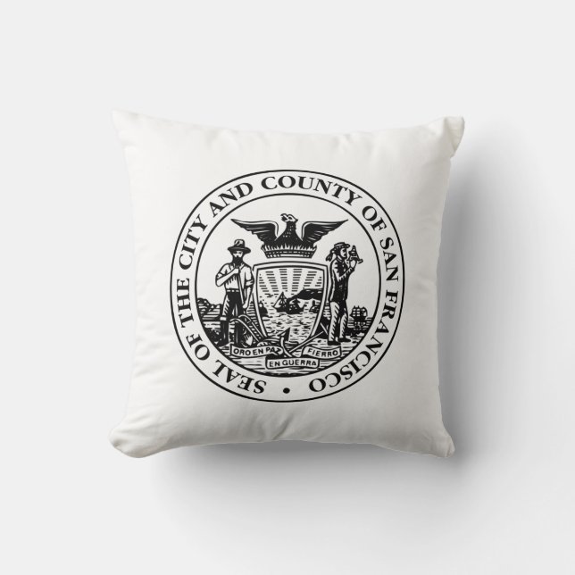 Stadszegel van San Francisco (Californië, Verenigd Kussen (Voorkant)