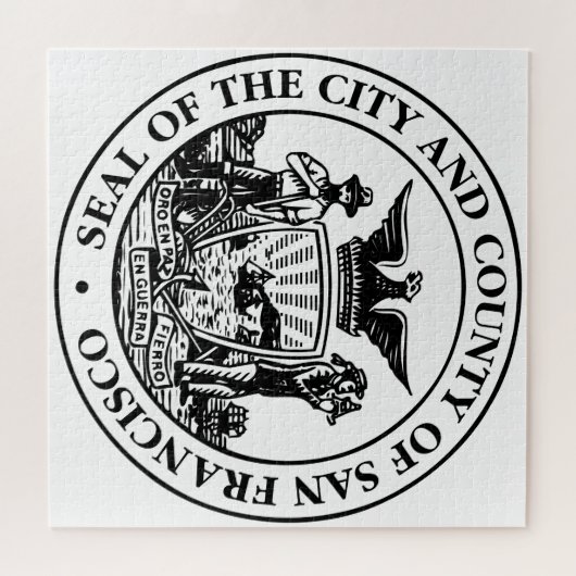 Stadszegel van San Francisco (Californië, Verenigd Legpuzzel (Horizontaal)