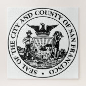 Stadszegel van San Francisco (Californië, Verenigd Legpuzzel (Verticaal)