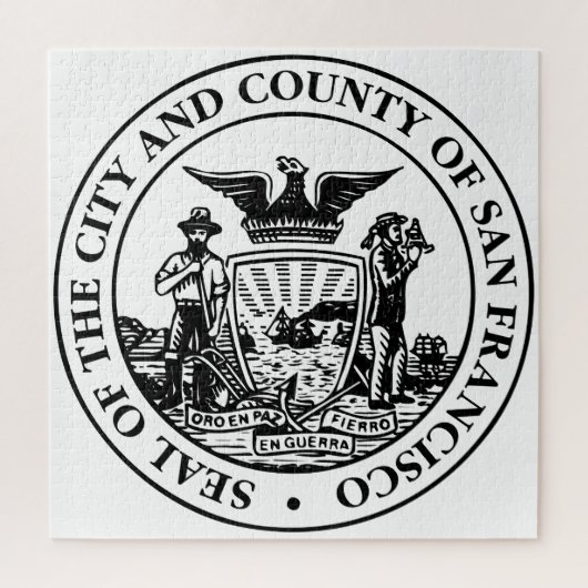 Stadszegel van San Francisco (Californië, Verenigd Legpuzzel (Verticaal)