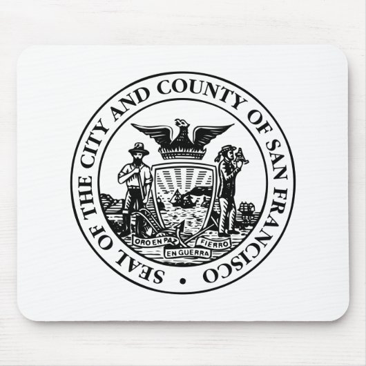 Stadszegel van San Francisco (Californië, Verenigd Muismat (Voorkant)