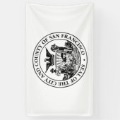 Stadszegel van San Francisco (Californië, Verenigd Spandoek (Verticaal)