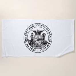 Stadszegel van San Francisco (Californië, Verenigd Strandlaken