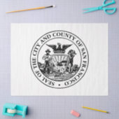 Stadszegel van San Francisco (Californië, Verenigd Tissuepapier (Craft)