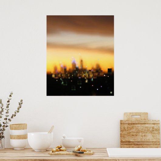 Stadszonsondergang Poster (Keuken)
