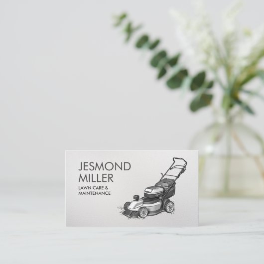 Stadszorg en landschapsarchitectuur - grasmaaierst visitekaartje (Staand voorkant)