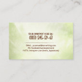 Stadszorg en landschapsarchitectuur - grasmaaierst visitekaartje (Achterkant)