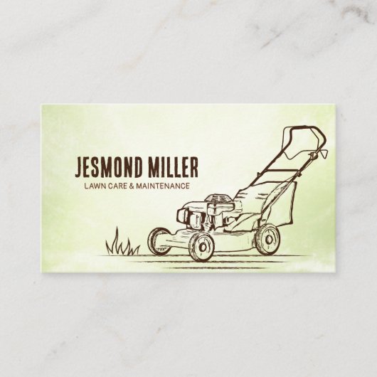 Stadszorg en landschapsarchitectuur - grasmaaierst visitekaartje (Voorkant)