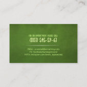 Stadszorg en landschapsarchitectuur - waterverf visitekaartje (Achterkant)