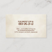 Stadszorg en landschapsverzorging - grasmaaier visitekaartje (Achterkant)