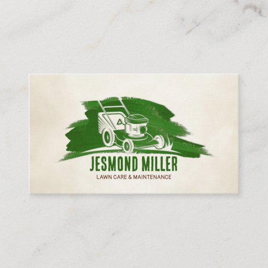 Stadszorg en landschapsverzorging - grasmaaier visitekaartje (Voorkant)