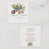 Stadszorg of landschapsontwerp vierkante visitekaartje (Voorkant / Achterkant)