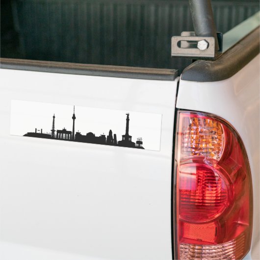 Stadt Berlin - Skyline 1c Bumpersticker (Op Truck)