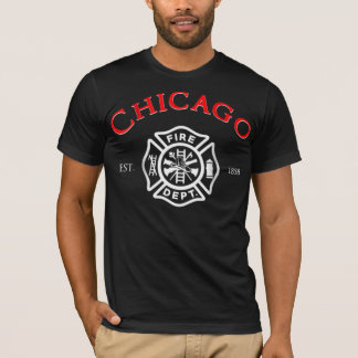 Stadt Chicago Fire Department Illinois Firefight T-shirt