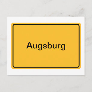 Stadtschild für eigenen Tekst Briefkaart