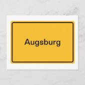 Stadtschild für eigenen Tekst Briefkaart (Voorkant)