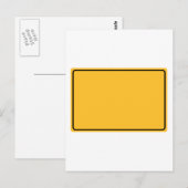 Stadtschild für eigenen Text Briefkaart (Voorkant / Achterkant)