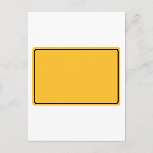 Stadtschild für eigenen Text Briefkaart (Voorkant)