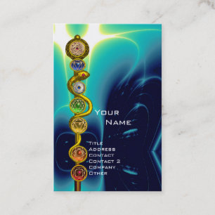 STAF VAN ASCLEPIUS, 7 CHAKRA'S YOGA LOTUSHOUDEUNG  VISITEKAARTJE