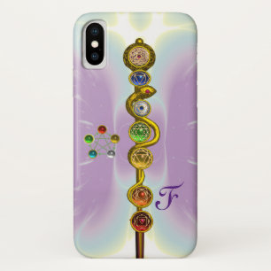 STAF VAN ASCLEPIUS 7 CHAKRA'S, YOGA, SPIRITUELE EN Case-Mate iPhone CASE