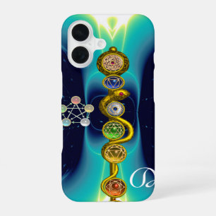 STAF VAN ASCLEPIUS 7 CHAKRA'S, YOGA, SPIRITUELE EN iPhone 16 HOESJE