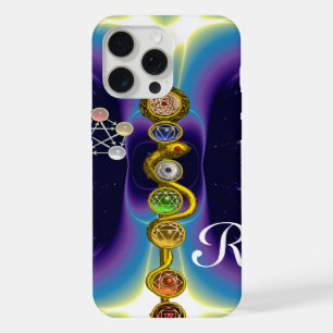 STAF VAN ASCLEPIUS 7 CHAKRA'S, YOGA, SPIRITUELE EN iPhone 15 PRO MAX HOESJE