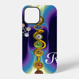 STAF VAN ASCLEPIUS 7 CHAKRA'S, YOGA, SPIRITUELE EN iPhone 12 HOESJE