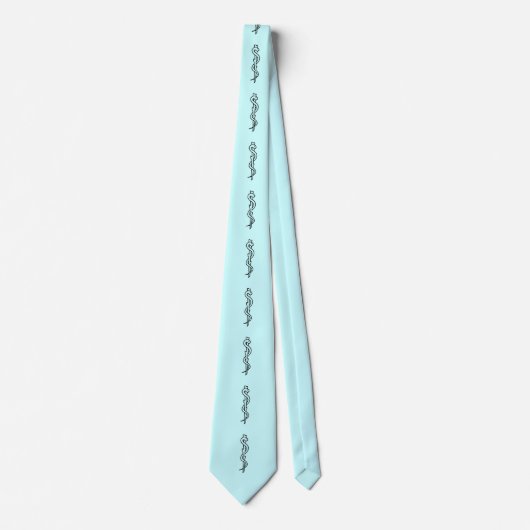 Staf van Asclepius [medisch symbool] Stropdas (Voorkant)
