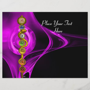 Staf van Asclepius MET 7 CHAKRA'S, SPIRITUELE ENER Flyer